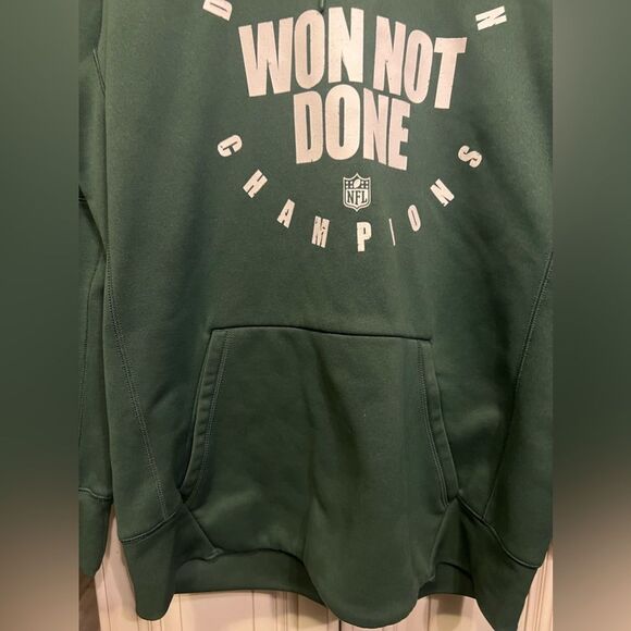 Nike Green Bay Packers Won not Done Playoff hoodie Sweatshirt L - Picture 6 of 12